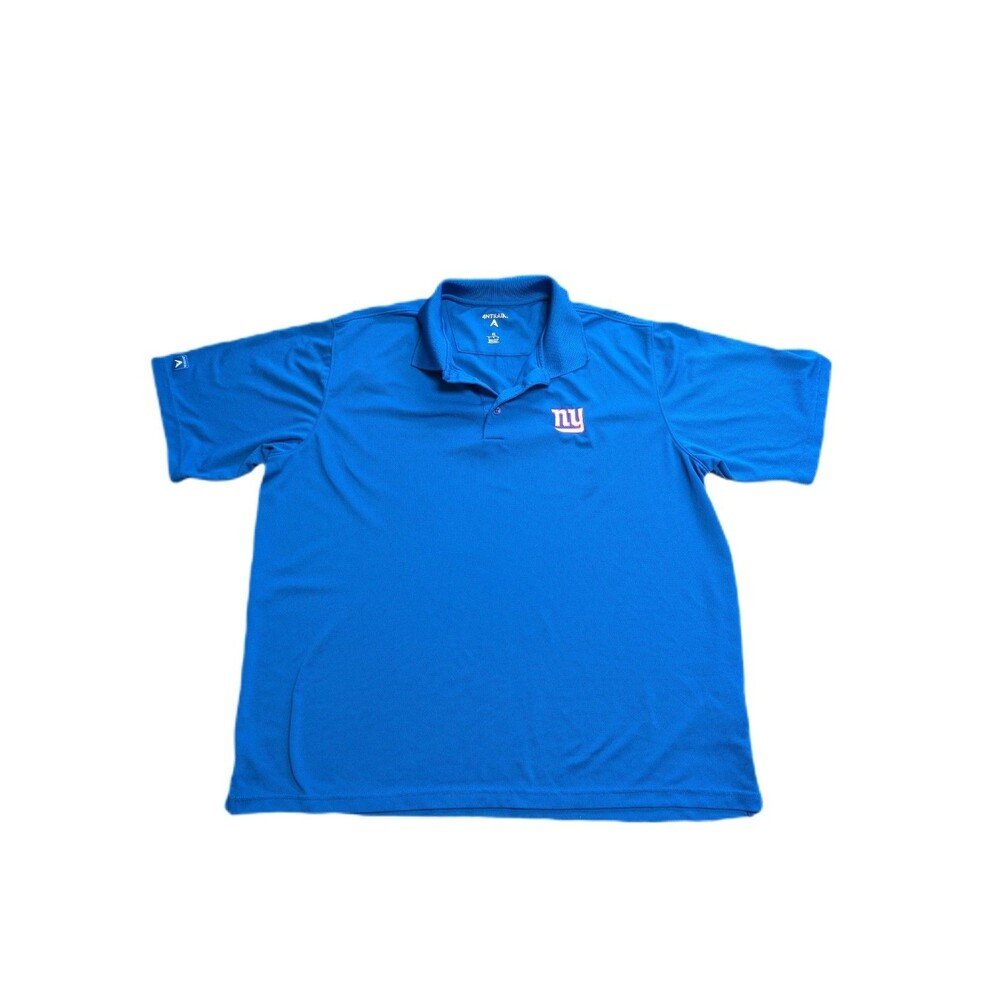 NFL New York Giants Royal Blue Team Apparel Polo Shirt Mens XL